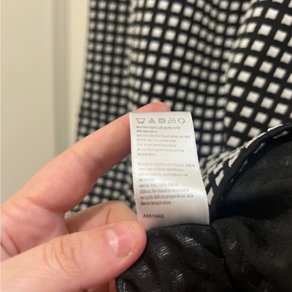 Tabitha Black White Checkered Knee Length Dress size 12 - Picture 6 of 6